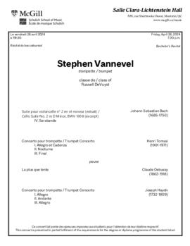 Stephen Vannevel, trumpet
