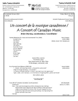 Performance, 14 March 2014