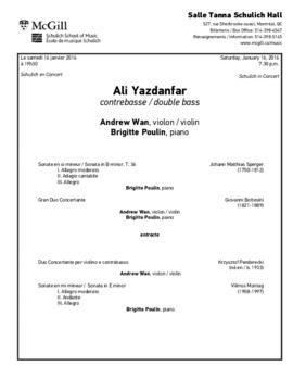 Performance, 16 January 2016