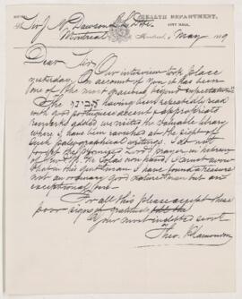 Letter, 6 May 1889