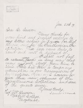 Letter, 20 January 1879