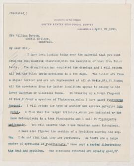 Letter, 25 April 1890