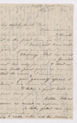 Letter, 3 August 1894
