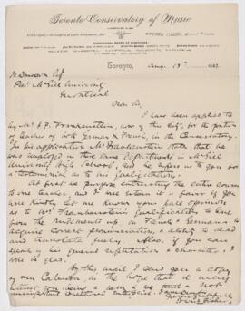 Letter, 18 August 1887
