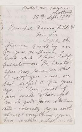 Letter, 26 September 1878