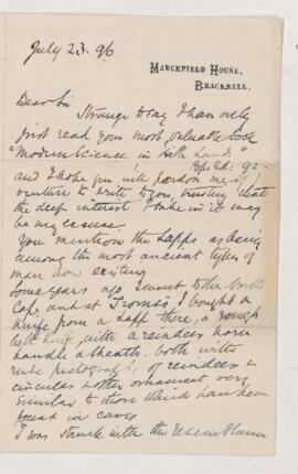 Letter, 23 July 1896