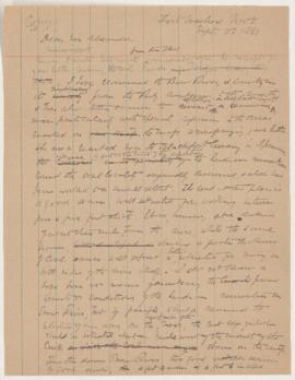 Copy of letter, 23 September 1881