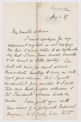 Letter, 2 August 1887