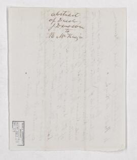 Abstract of deed