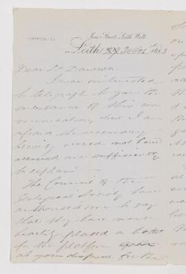 Letter, 30 October 1883
