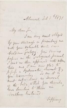 Letter, 8 February 1871
