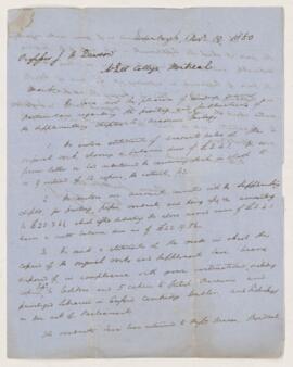 Letter, 19 November 1860