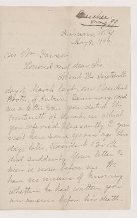 Letter, 9 May 1899