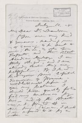Letter, 10 July 1878