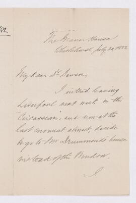 Letter, 20 July 1882