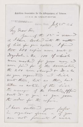 Letter, 25 July 1876