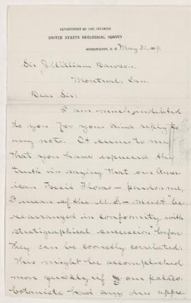 Letter, 31 May 1889