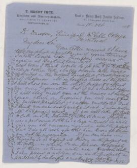 Letter, 13 October 1868