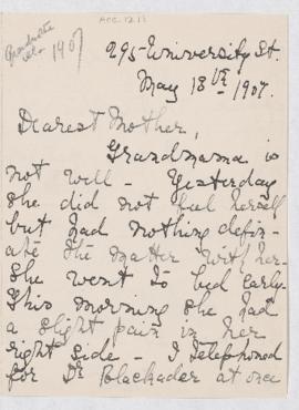 Letter, 13 May 1907