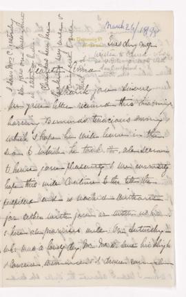 Letter, 26 March 1895