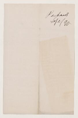 Letter, 26 September 1890