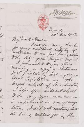 Letter, 20 December 1882