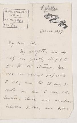 Letter, 10 January 1897