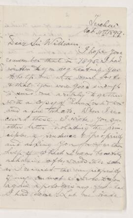 Letter, 10 October 1899