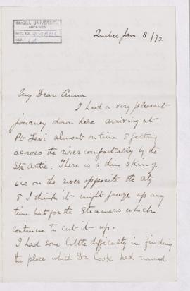 Letter, 8 January 1873