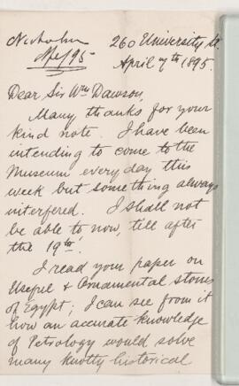 Letter, 7 April 1895