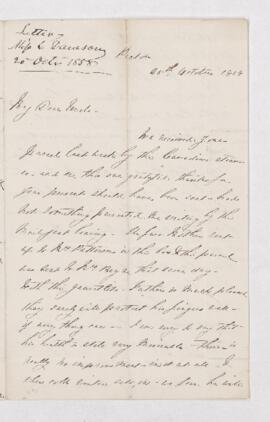 Letter, 25 October 1858