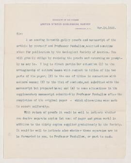 Letter, 14 March 1890