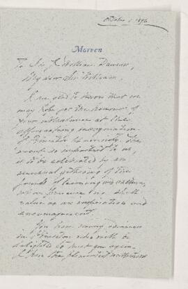 Letter, 1 October 1896