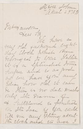 Letter, 29 April 1890