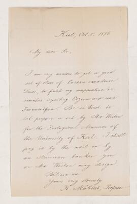 Letter, 5 October 1876
