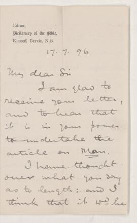 Letter, 17 July 1896