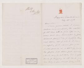Letter, 28 July 1876