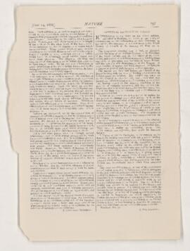Page from “Nature”