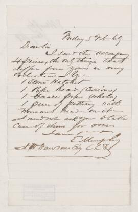 Letter, 5 February 1869