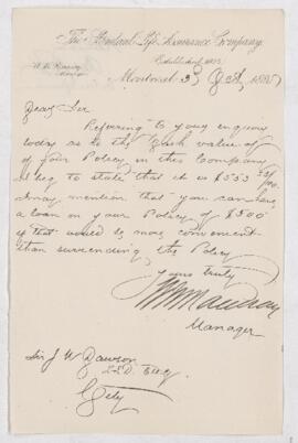 Letter, 3 October 1888