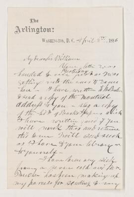 Letter, 8 April 1886