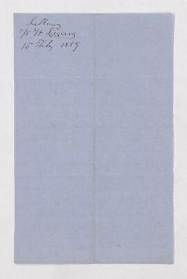 Letter, 15 February 1859