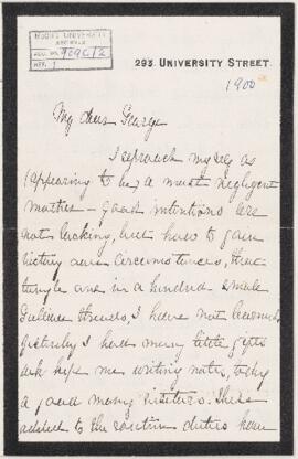 Letter, 1 January 1901