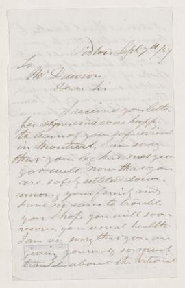 Letter, 7 September 1857