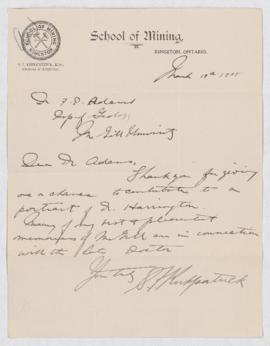Letter to F. D. Adams, 19 March 1908