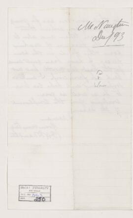 Letter, 18 December 1893