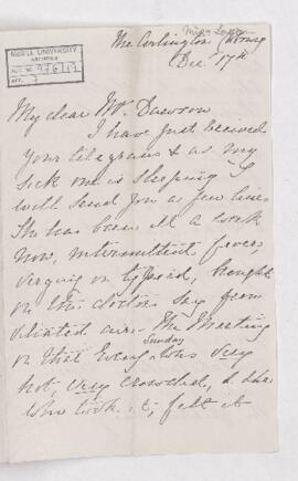Letter, 17 December