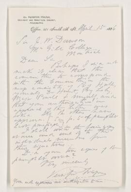 Letter, 15 April 1886