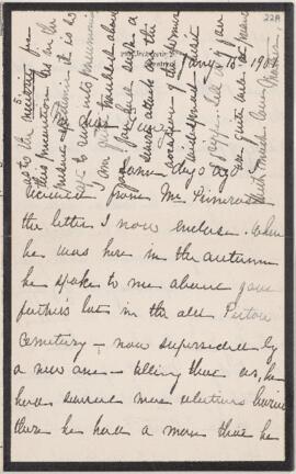 Letter, 18 January 1901
