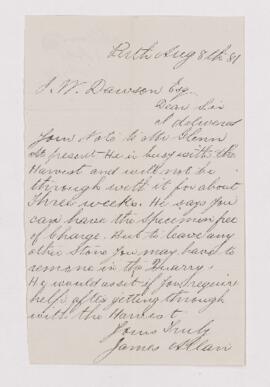 Letter, 8 August 1881
